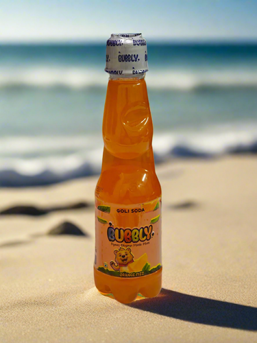 BUBBLY - Orange Fizz Goli Soda 250ml (Pack of 6 Pcs)